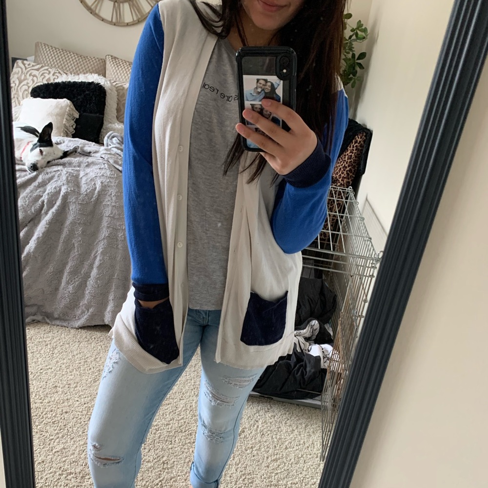 Color Block Sweater/Cardigan